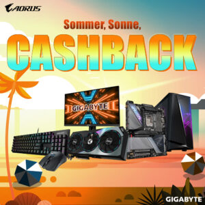 Sommer, Sonne, Cashback: Ausgewählte Gigabyte- / Aorus-Produkte mit Cashback oder Steam-Guthaben!