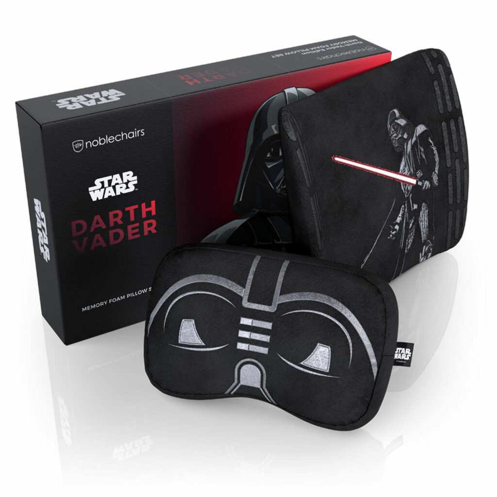 Darth Vader Edition Memory Foam Kissen-Set – Zusätzlicher Komfort für deinen Darth Vader Gaming-Stuhl.