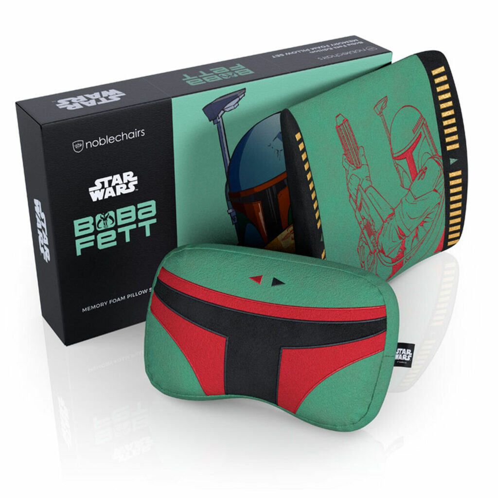 Boba Fett Edition Memory Foam Kissen-Set – Komfortables Zubehör für deinen Boba Fett Gaming-Stuhl.