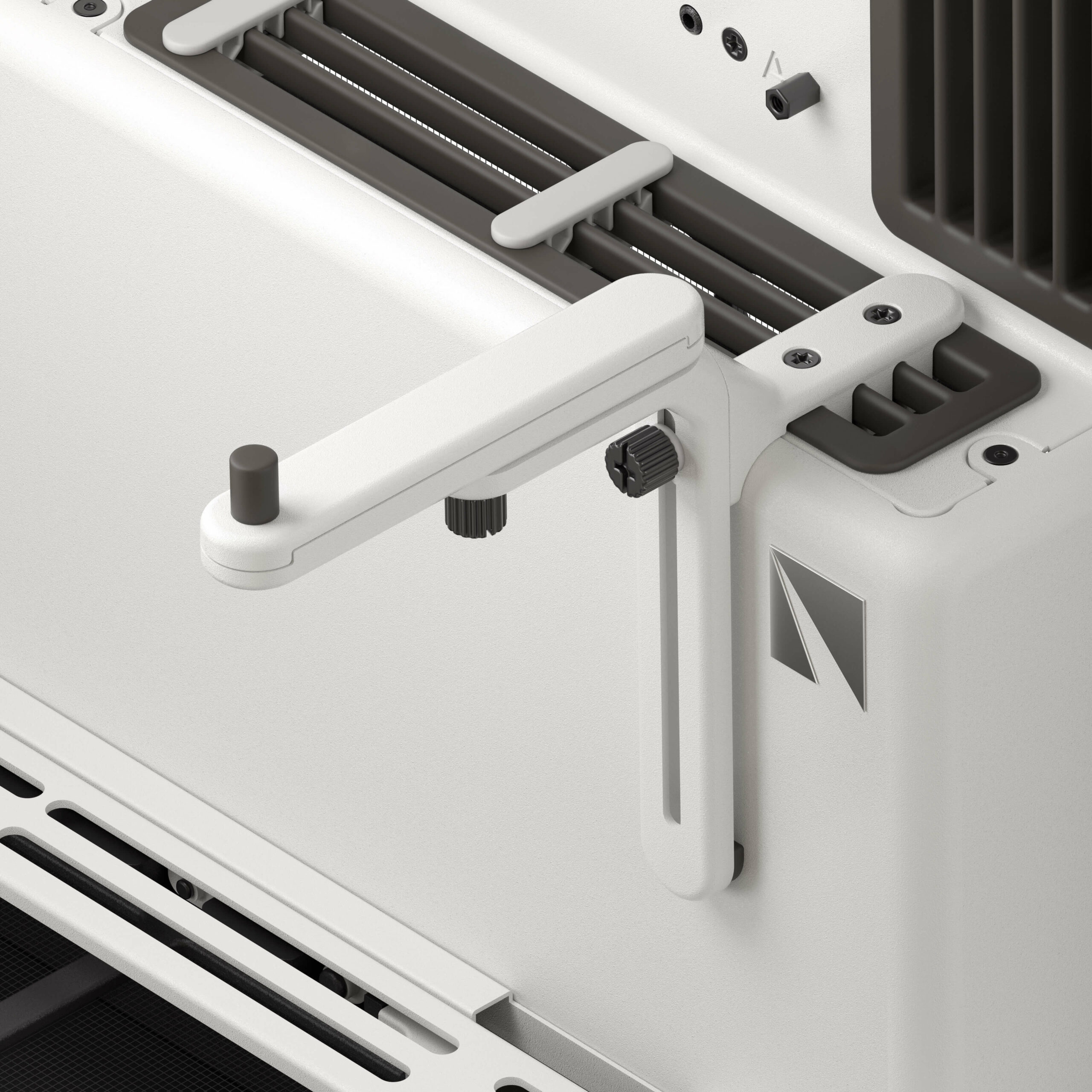 Weißes HAVN HS 420 Midi-Tower PC-Gehäuse mit minimalistischem Design