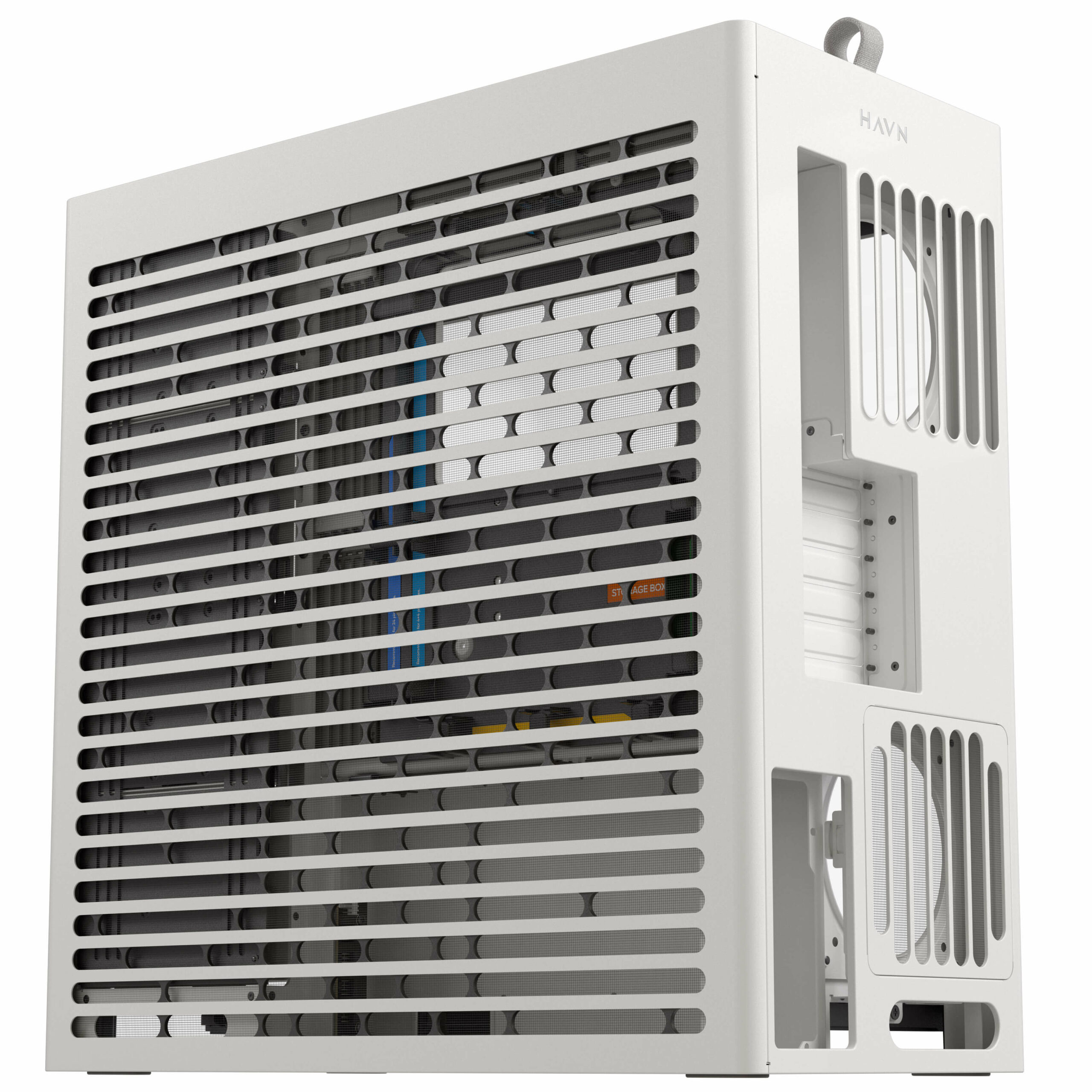 Weißes HAVN HS 420 Midi-Tower PC-Gehäuse mit minimalistischem Design