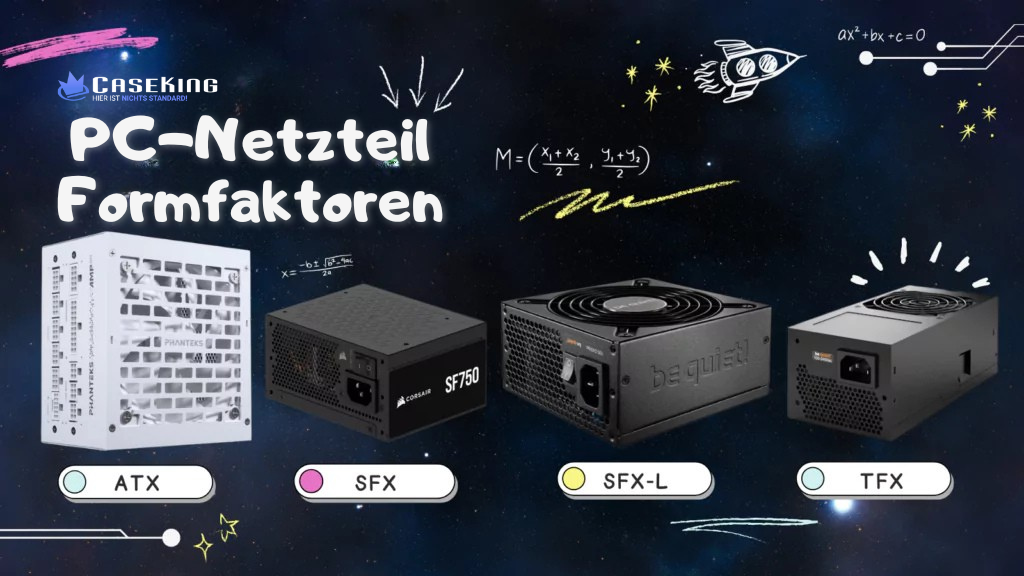 PC Netzteilformfaktoren inklusive ATX, SFX, SFX-L und TFX