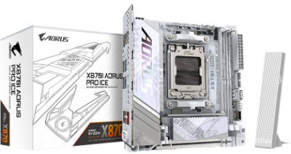 Gigabyte X870I Aorus Pro ICE Motherboard in weiß