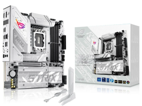 ASUS ROG Strix B860-G Gaming WiFi Mainboard in weiß