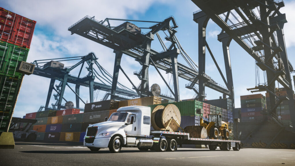 Road Kings Lkw im Hafen