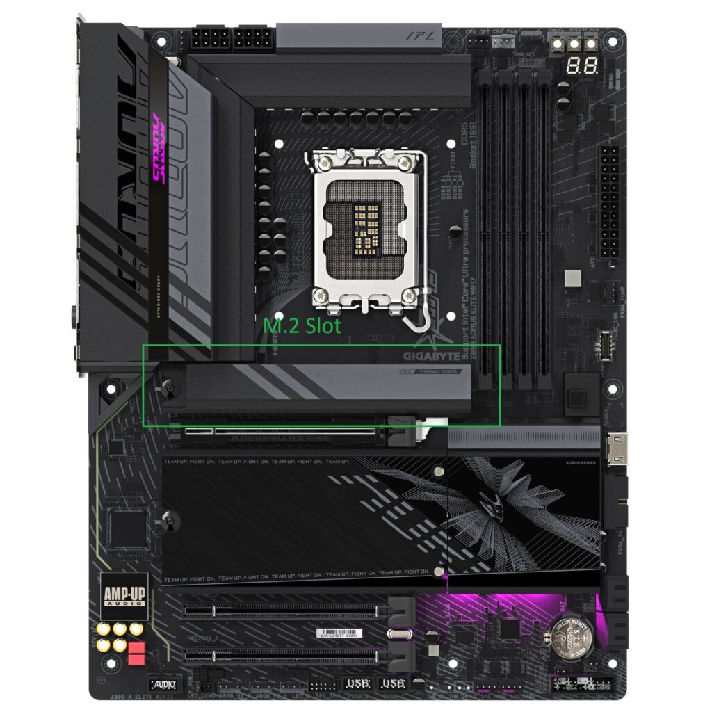 M.2-Slot auf einem Mainboard