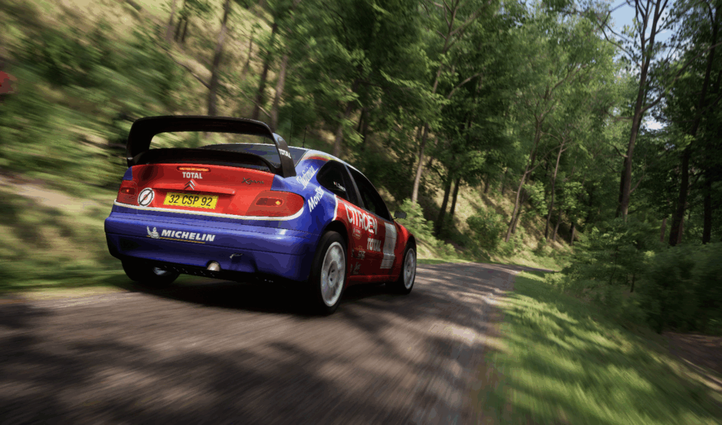 Assetto Corsa Rally Screenshot mit einem Citroen