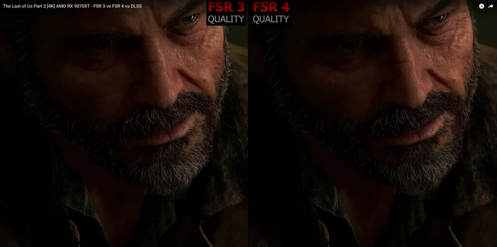 AMD FSR 4 vs FSR 3 in The Last of Us