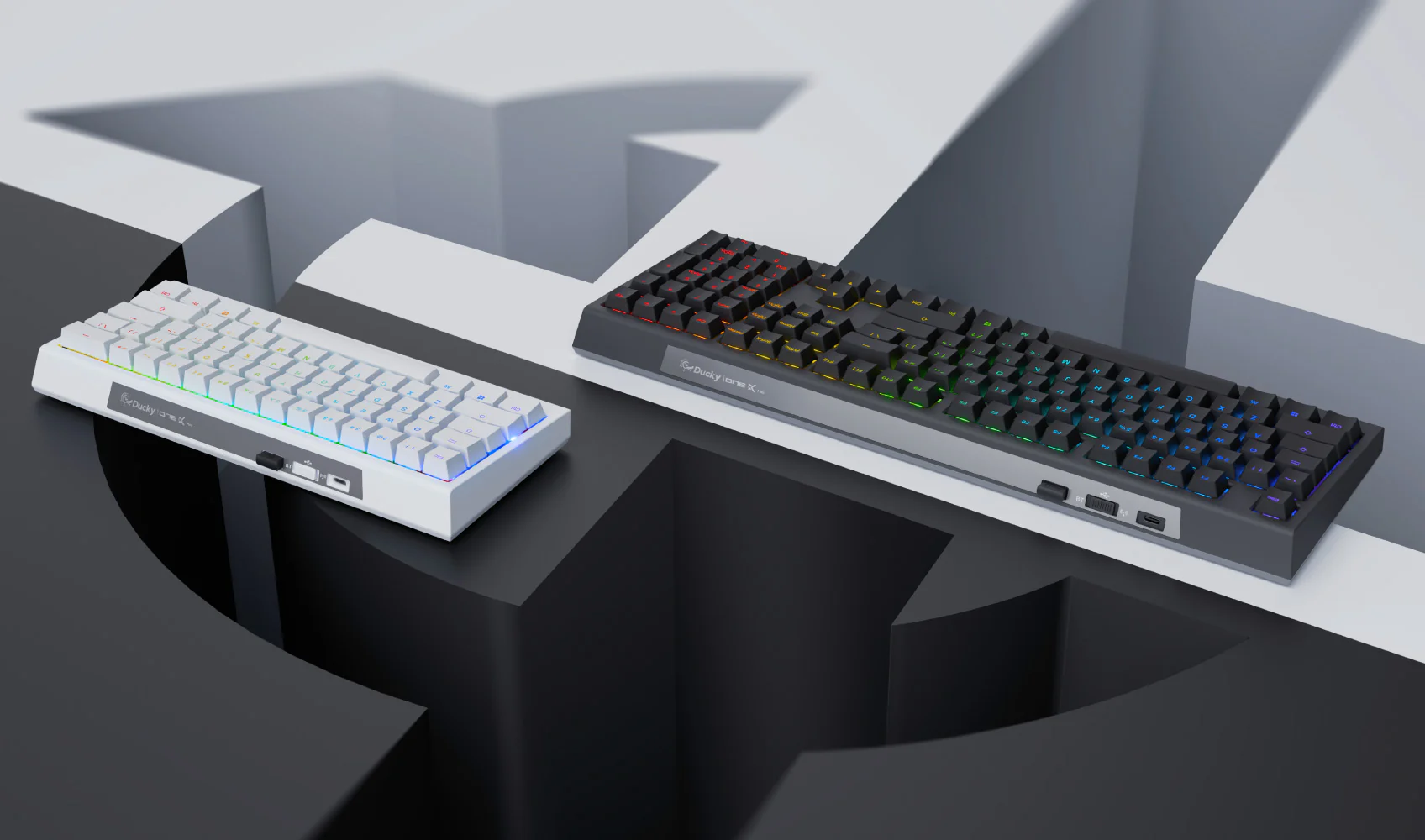 Ducky One X Tastaturen in schwarz als Fullsize und Weiß im 60-Prozent-Format