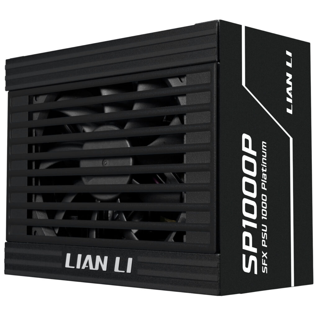 Lian Li SP Series Netzteil mit Seeitenansicht auf den Lüfter
