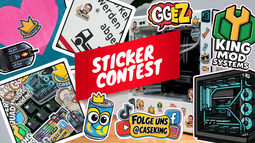Stickerwettbewerb Caseking - verschiedene Sticker