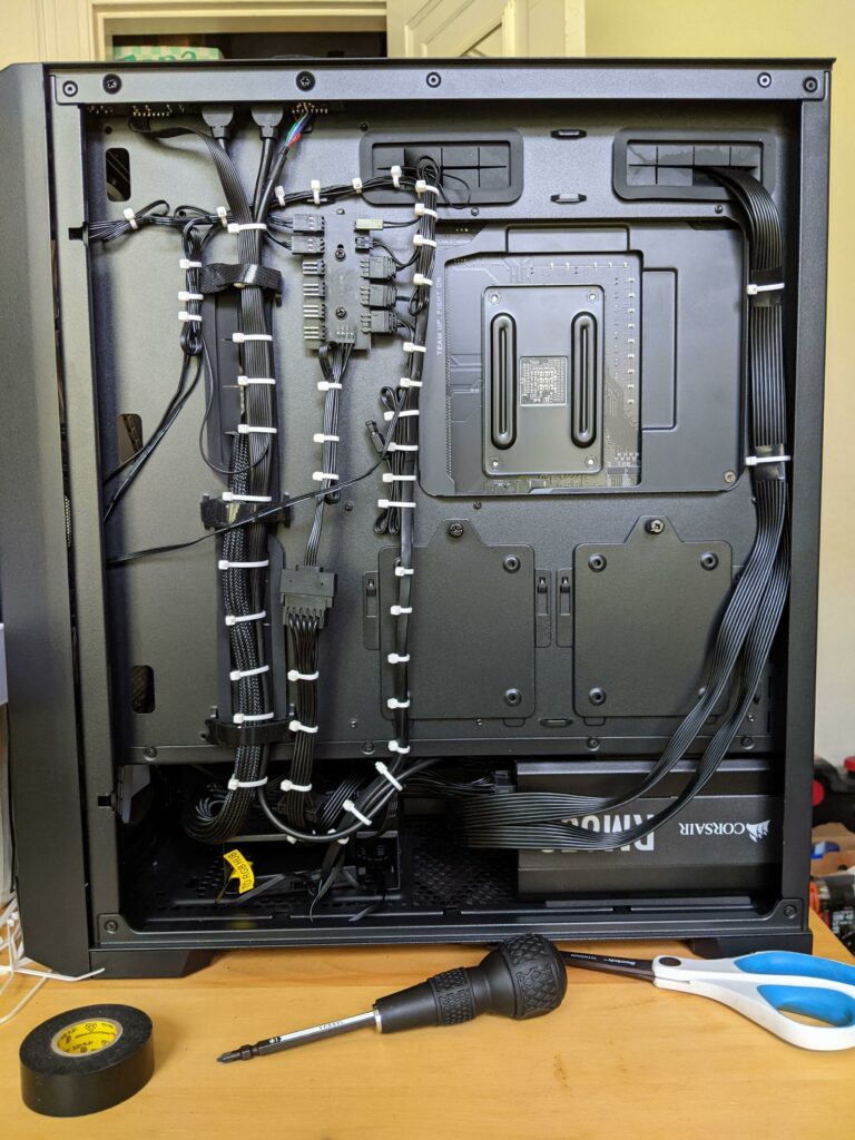 Gaming-PC Kabelmanagement