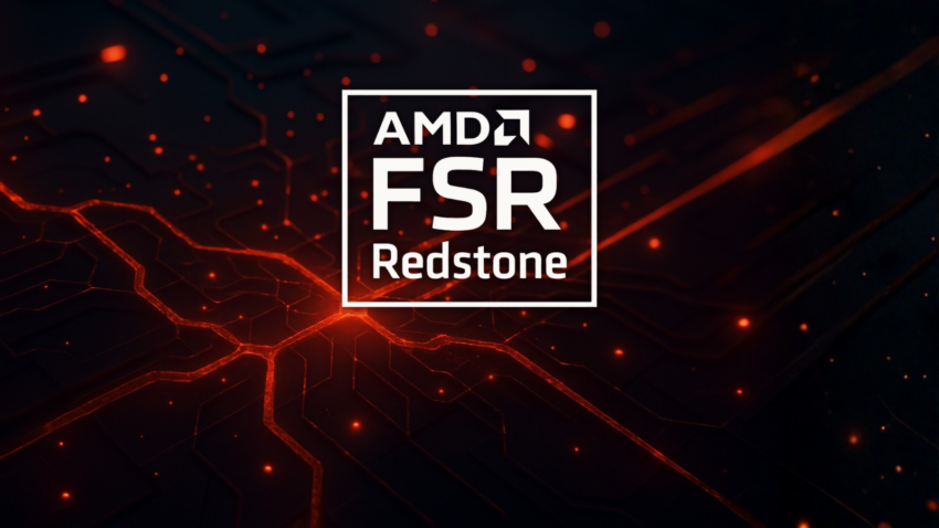 Beitragsbild AMD FSR Redstone Blog mit Logo