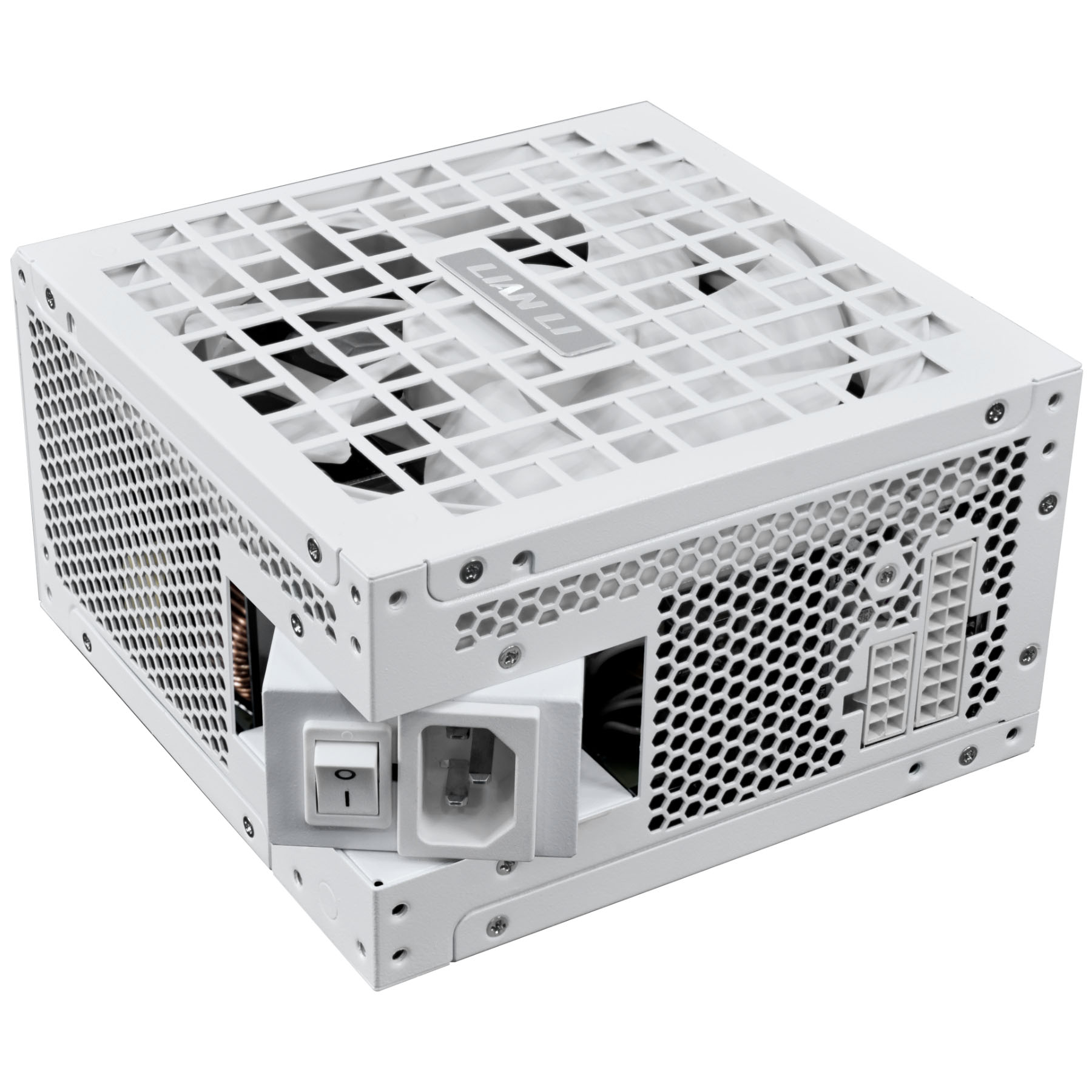 Lian Li RS Rotational Shift weißes PSU 1200 Watt Netzanschluss