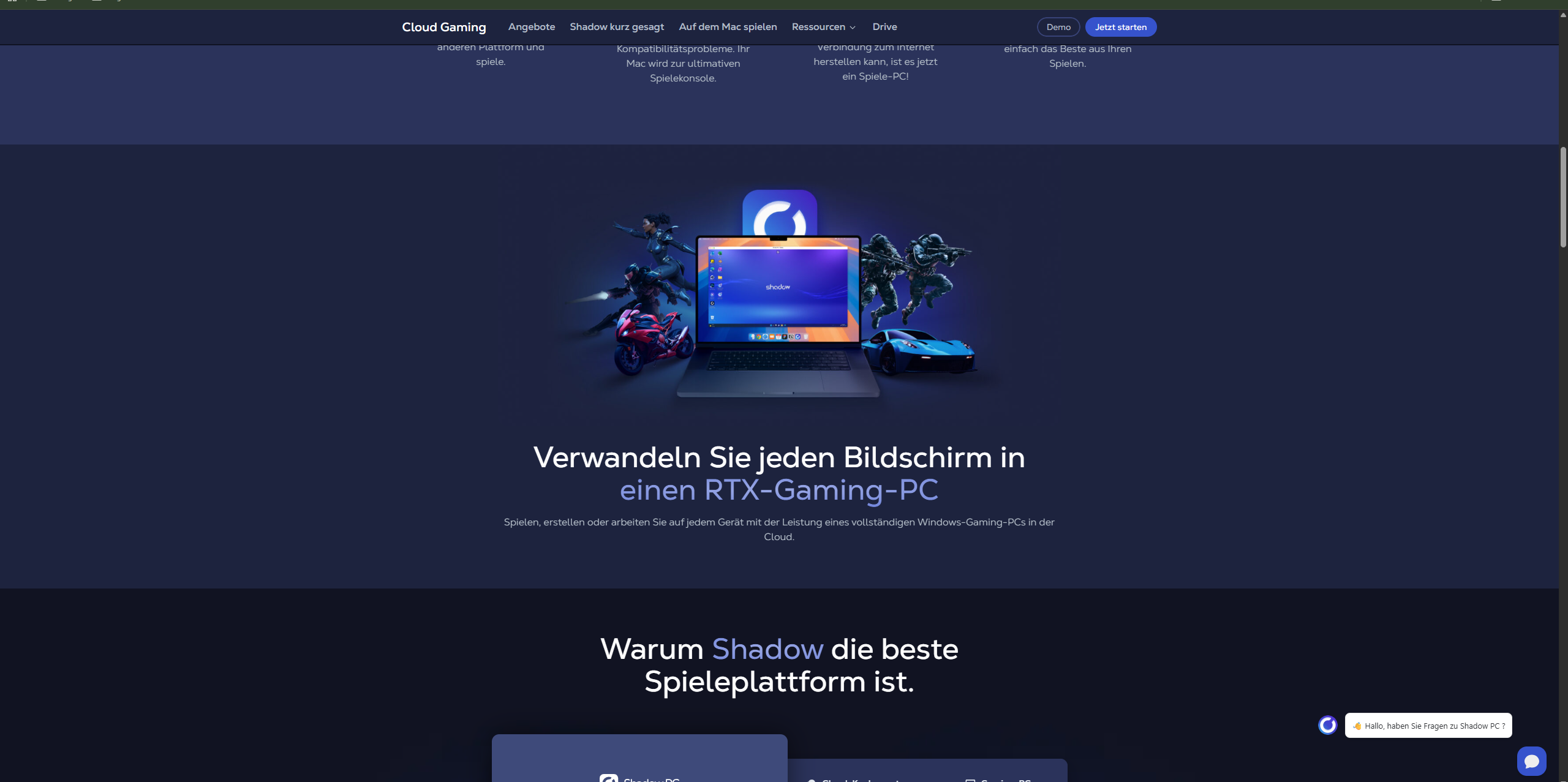 Shadow Cloud Website