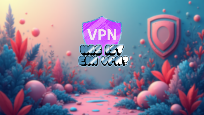 VPN Log mit glänzender Schrift