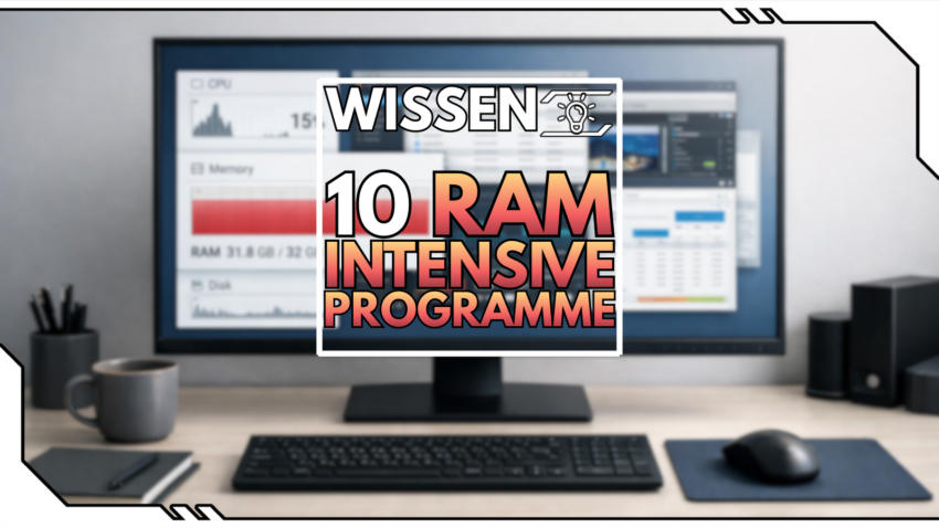 Blog Beitragsbild - 10 RAM-intensive Programme
