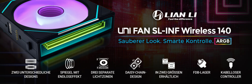 Banner UNI FAN SL WIRELESS mit einem Lüfter
