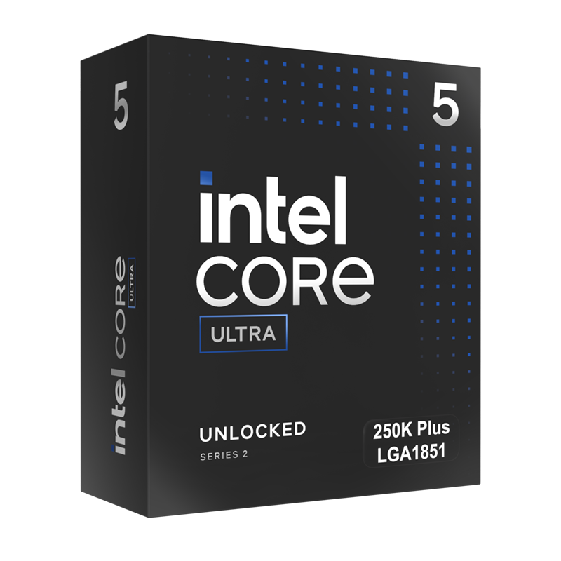 Verpackung eines Intel Core Ultra 5 250k Plus