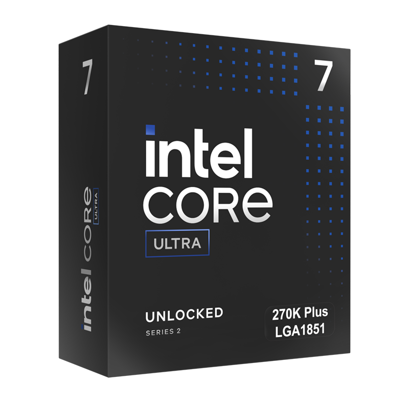 Verpackung eines Intel Core Ultra 7 270k Plus