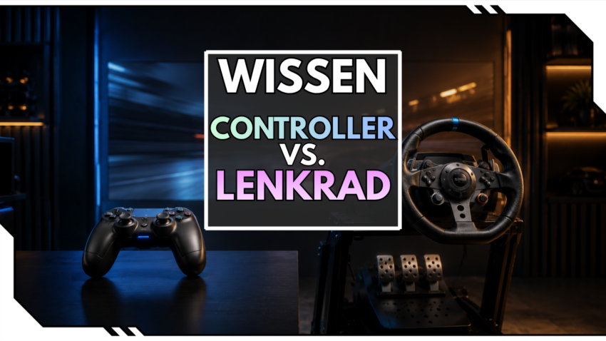 Blog Beitragsbild - Controller vs Lenkrad
