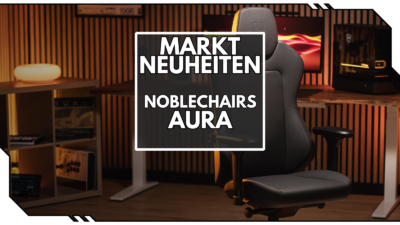 noblechairs AURA: Ergonomischer Gaming-Stuhl für Gaming, Büro und Homeoffice