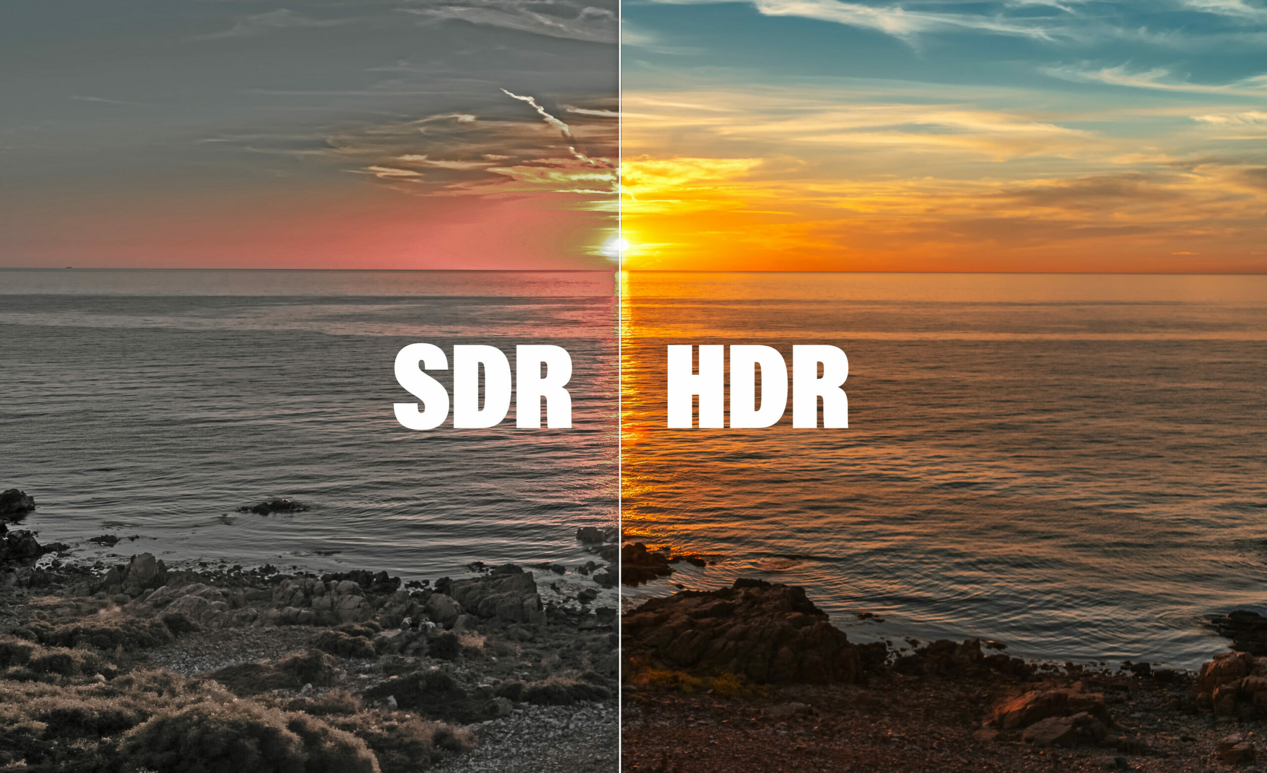SDR vs HDR Bild