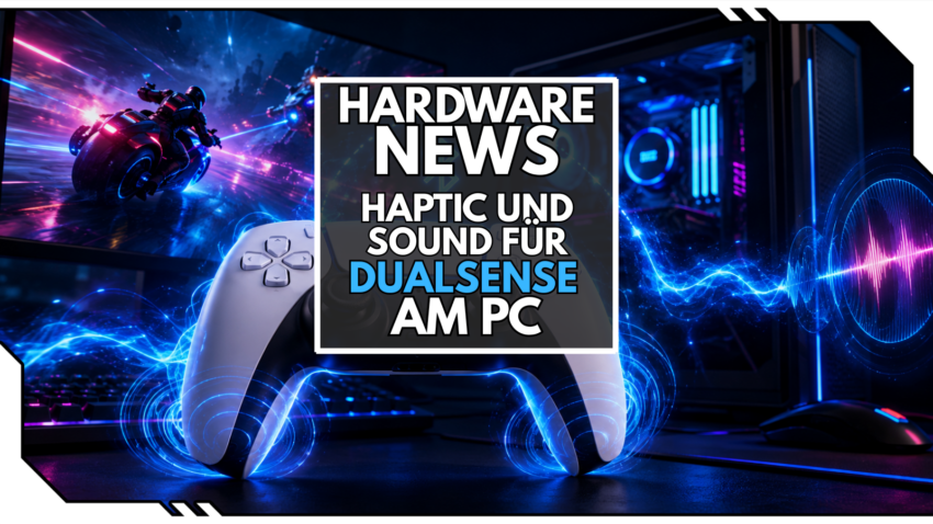 Controller im Gaming Setup mit Schrift