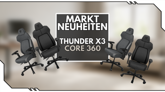 ThunderX3 Core 360: Sechs neue Gaming-Stühle starten bei Caseking