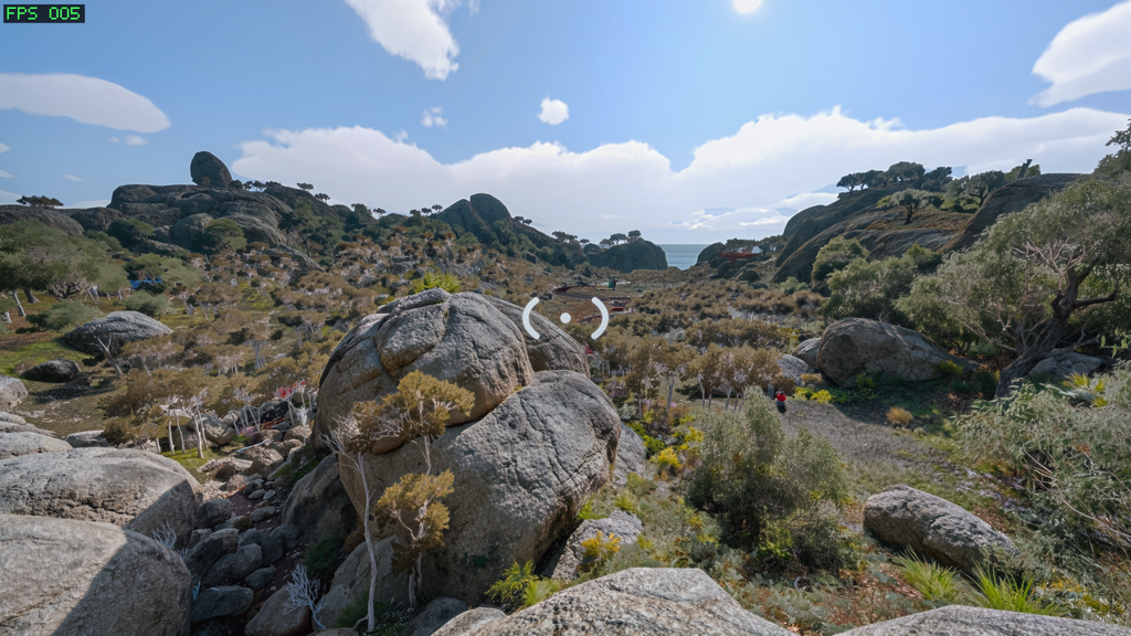Ansicht von Landschaft in Big Walk mit DLSS 5