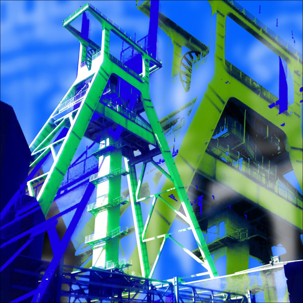 Aludibondbild BOCHUM in bunt aus Aluminium