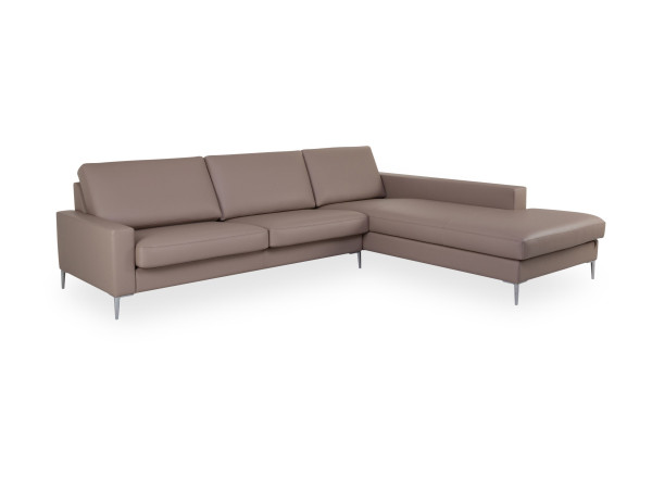 Polsterecke erpo CLASSICS 500 in stone aus Leder