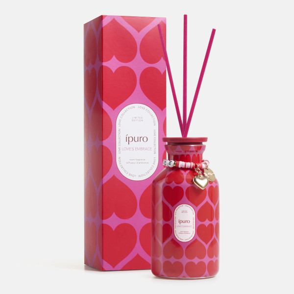 Raumduft ipuro LOVE\\\'S EMBRACE in pink aus Glas