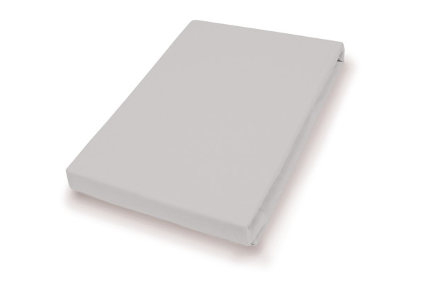 Spannbettlaken Jersey granit in Granit aus Jersey