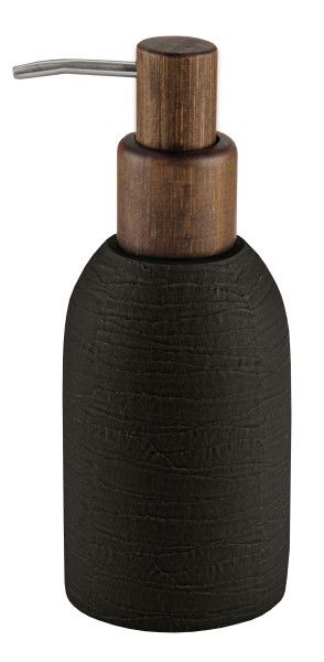 Seifenspender HARPER in schwarz aus Polyresin