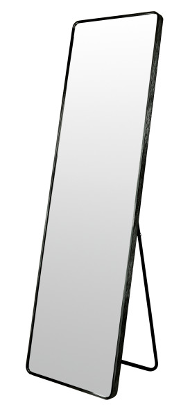Spiegel Snow in schwarz aus Aluminium