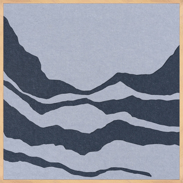 Akustikbild TONEFIELD 2 in hellblau aus Filz