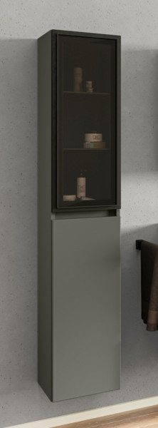 Hochschrank MONDO MOYO in betongrün aus Dekor