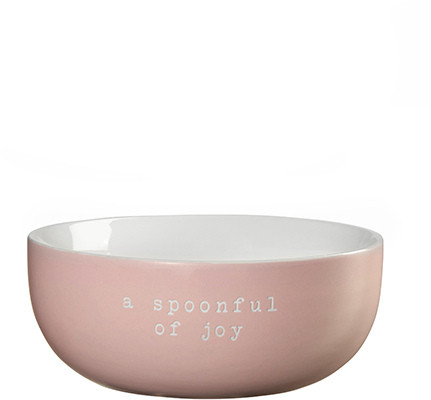 Schale HEY! in rose aus Bone China