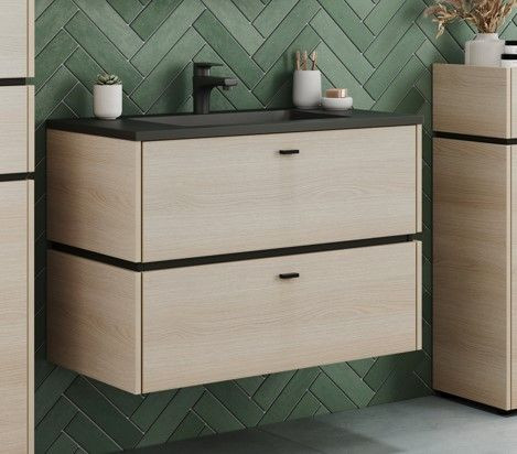 Waschbeckenunterschrank HARPER GIFU in Eiche aus Holz