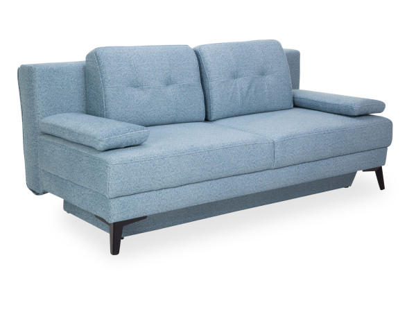 Schlafsofa Elastoform ROMI in blau aus Stoff