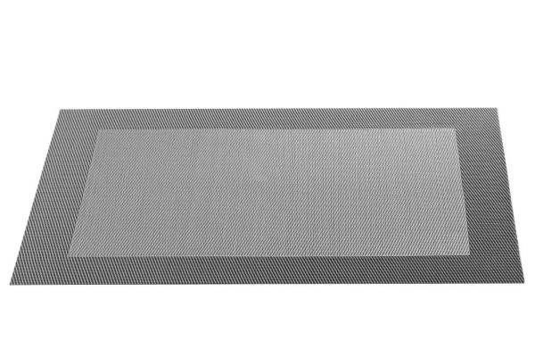 Tischset grau in grau aus PVC