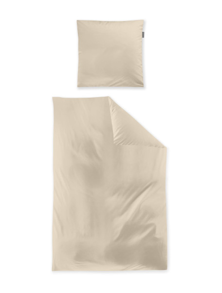 Bettwäsche PARIS Satin in braun aus Baumwolle