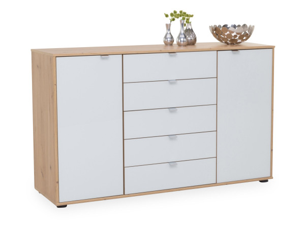 Kommode MONDO CLIVO 4000 in Eiche Bianco aus Dekor