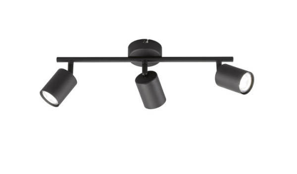 Wand-/Deckenspot VANO in schwarz aus Metall