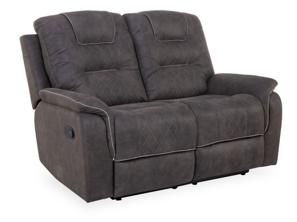 Sofa 2 Sitzer HARPER HONGKONG in grau aus Stoff