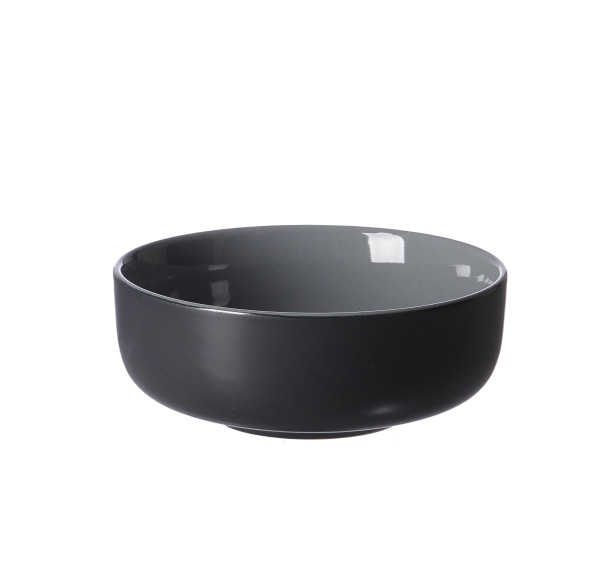 Müslischale JASPER in schwarz aus Steinzeug