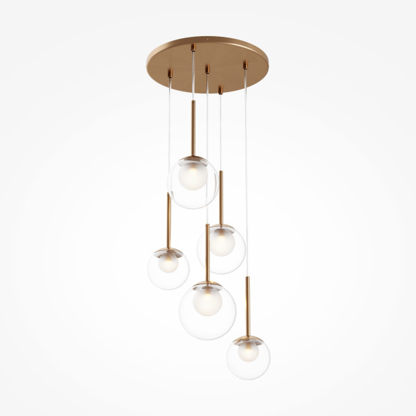 Pendelleuchte BASIC FORM in goldfarben aus Metall