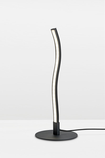 LED-Tischleuchte BOA in schwarz aus Aluminium