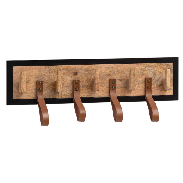 Wandgarderobe in braun aus Holz
